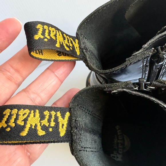 Dr. Martens Jadon Platform Leather Women's Boot - Black Polished Size 6 - Picture 16 of 16